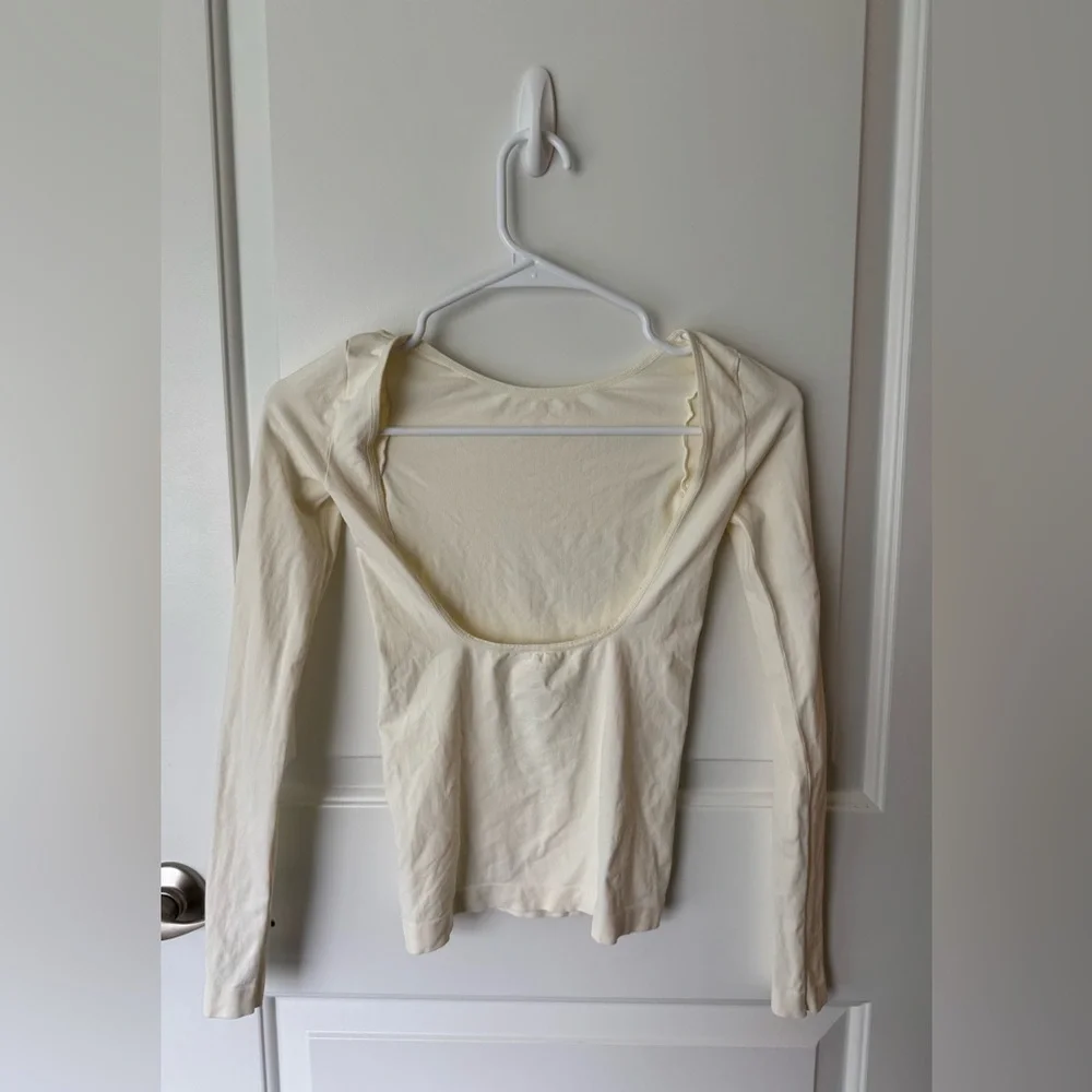 NWOT Free People Intimately Low-Back Seamless Long Sleeve